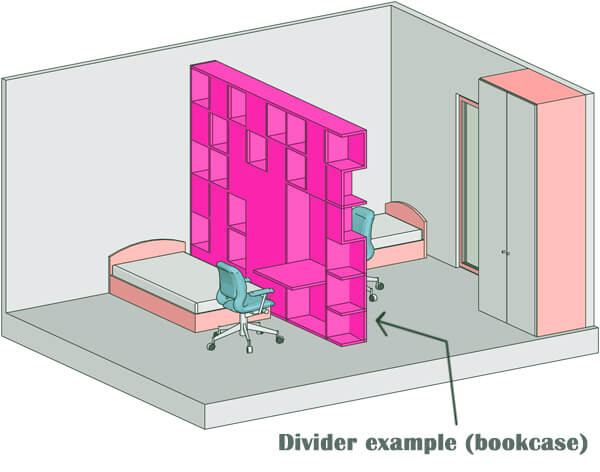 Room divider example